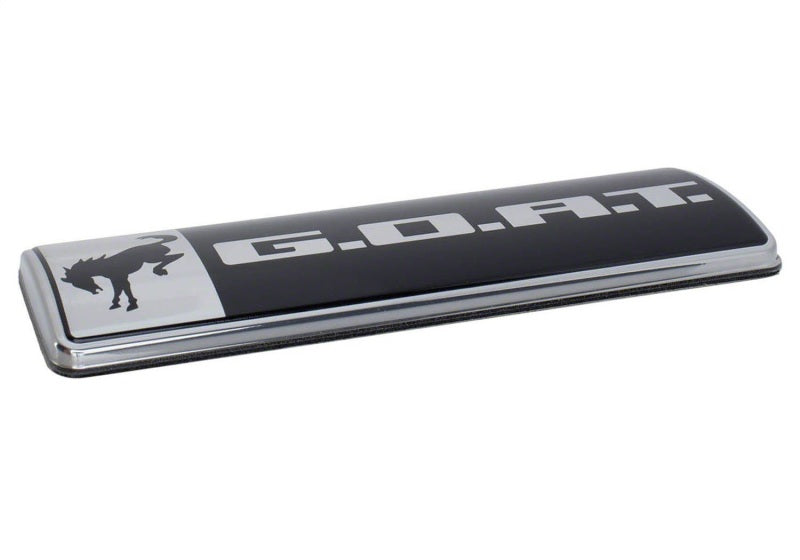Ford Racing Bronco/Bronco Sport G.O.A.T. Badge - Black/Chrome M-1447-GOAT
