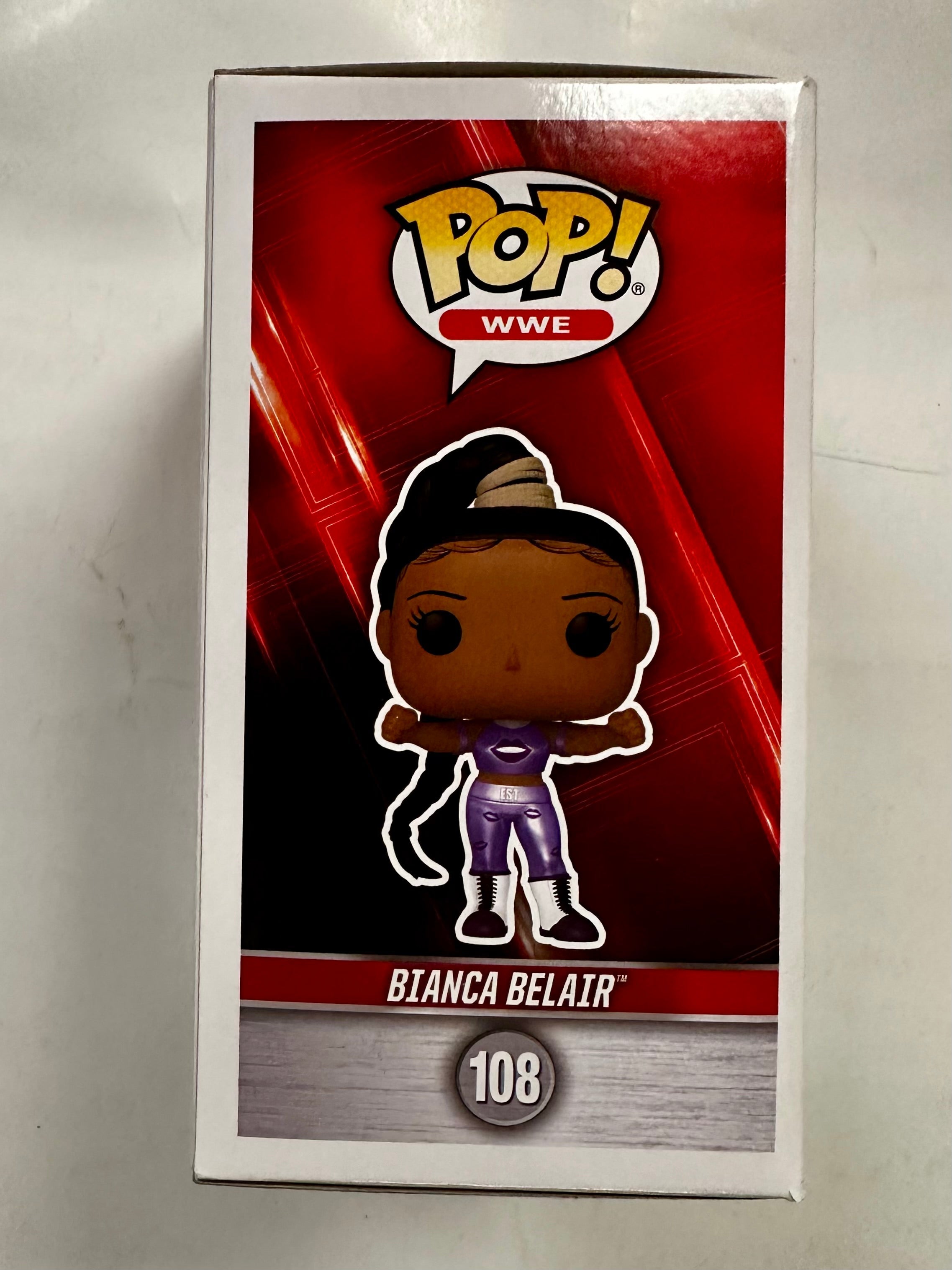 Bianca Belair Signed WWE Women Wrestling EST Funko Pop! #108 With PSA COA