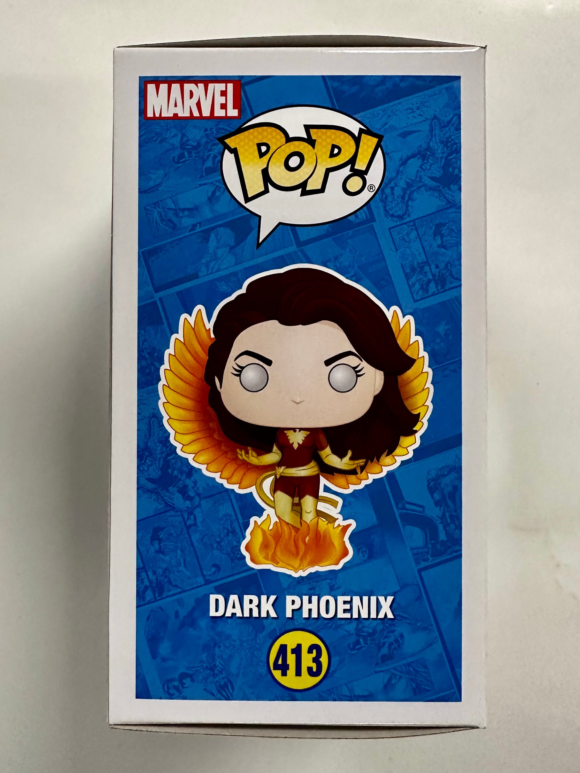 Famke Janssen Signed Marvel Dark Phoenix 2019 Vaulted Funko Pop! #413 JSA COA