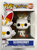 Funko Pop! Games Scorbunny #922 Fire Pokemon 2023 Starter Generation VIII