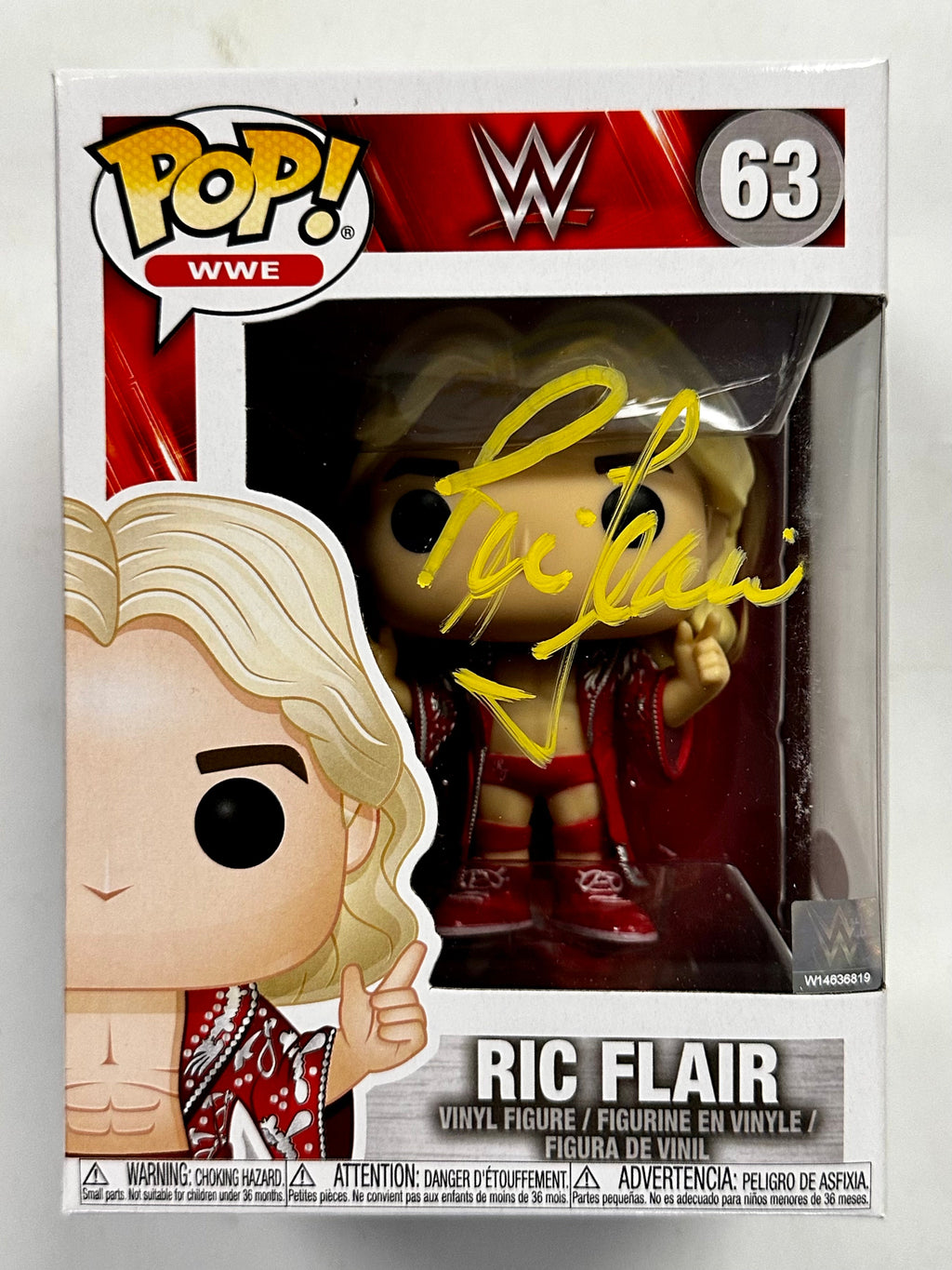 Ric Flair Signed WWE Wrestling 16X Champion Vaulted Funko Pop! With JSA COA