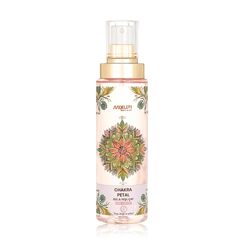 Mixup. Chakra Petal Vegan Body Spray - Rose & Green Tea Fragrance for Emotional Balance, 6.76 fl oz