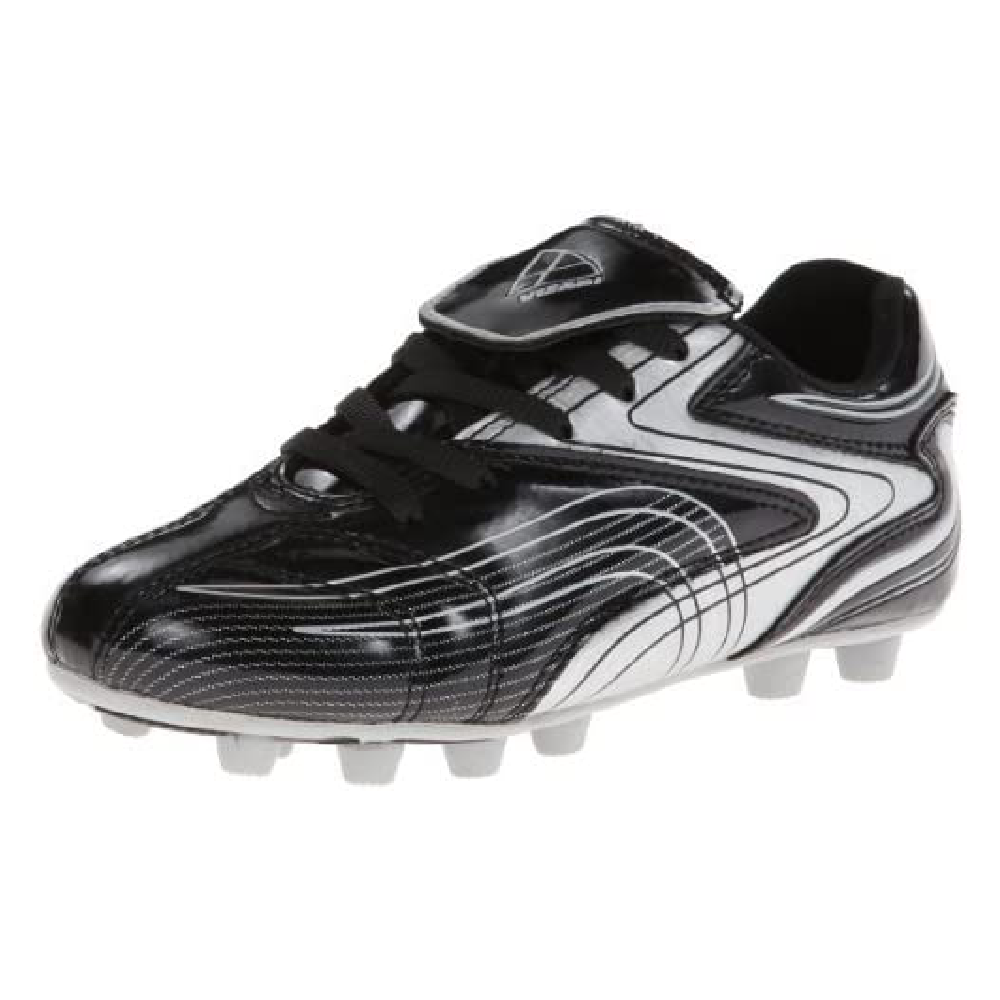 Striker Firm Ground Soccer Shoes -Black/Silver