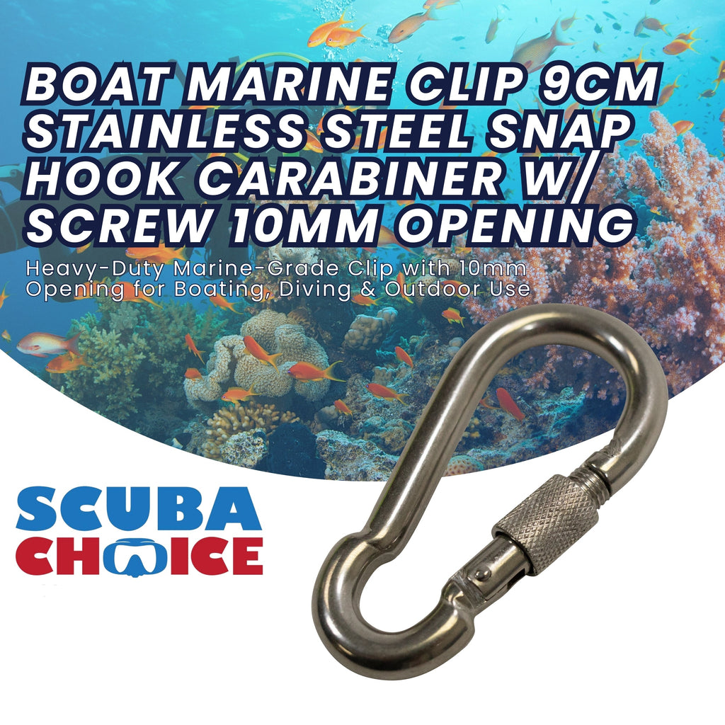Boat Marine Snap Hook Carabiner with Screw Lock for Marine and Boating Use
