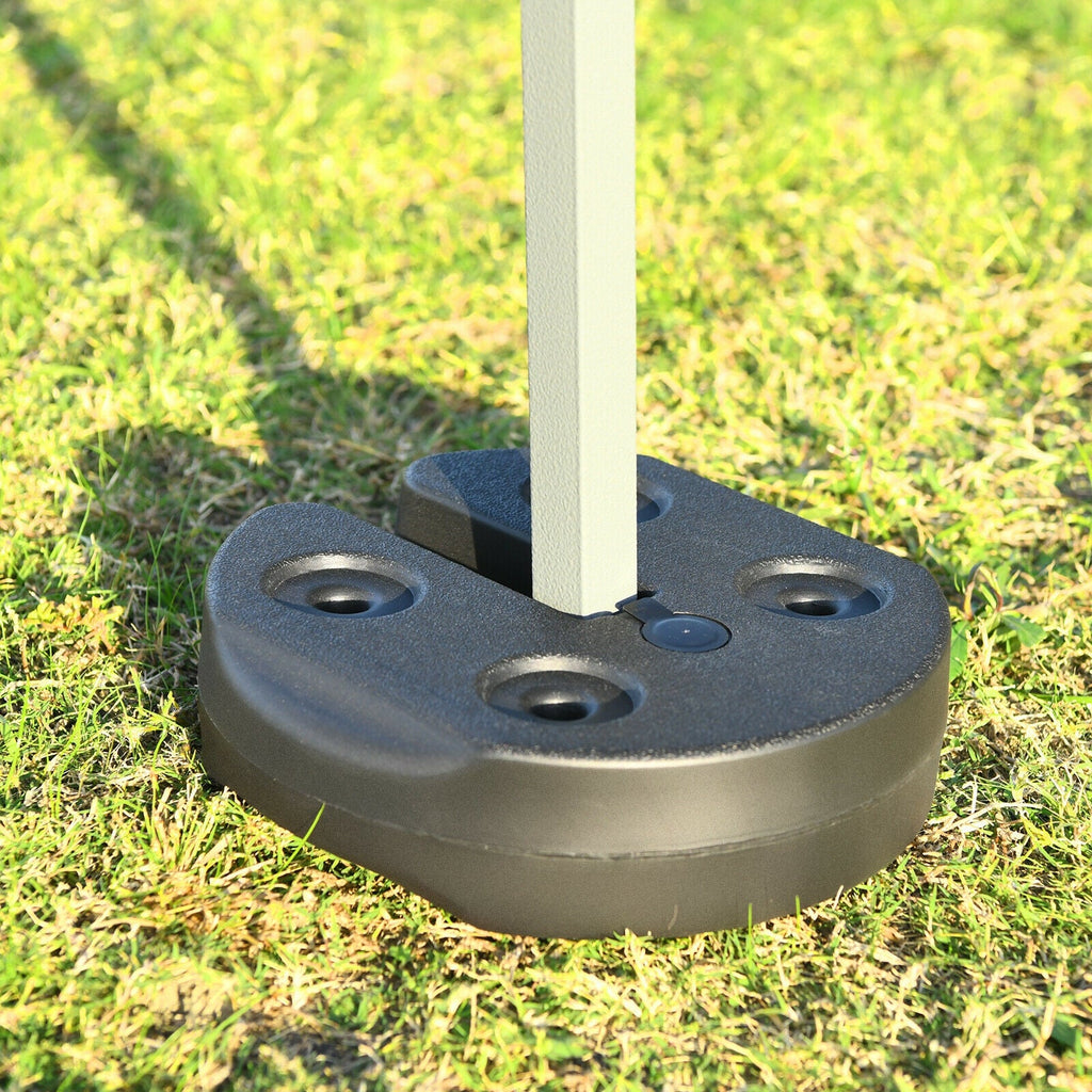 Set of 4 Canopy Weights 20lbs Weight Plate Kit with No-Pinch Design