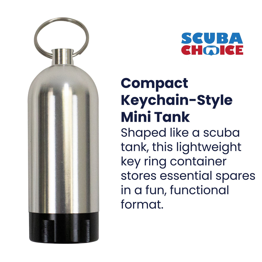 Scuba Choice Scuba Diving Mini Tank Key Ring with O-Rings and Silicone Grease 3g