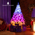 6 Ft Pre-Lit Artificial Christmas Tree with 11 Light Modes