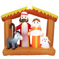 DirectDeals 6 Feet Tall Christmas Nativity Inflatable with LED Lights