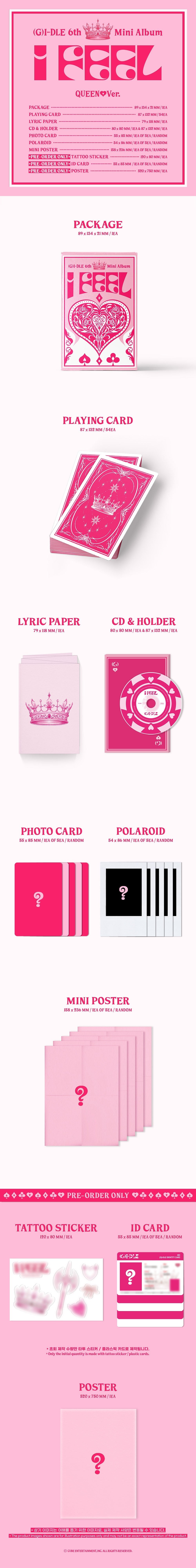 (G)I-DLE 6th Mini Album - I Feel