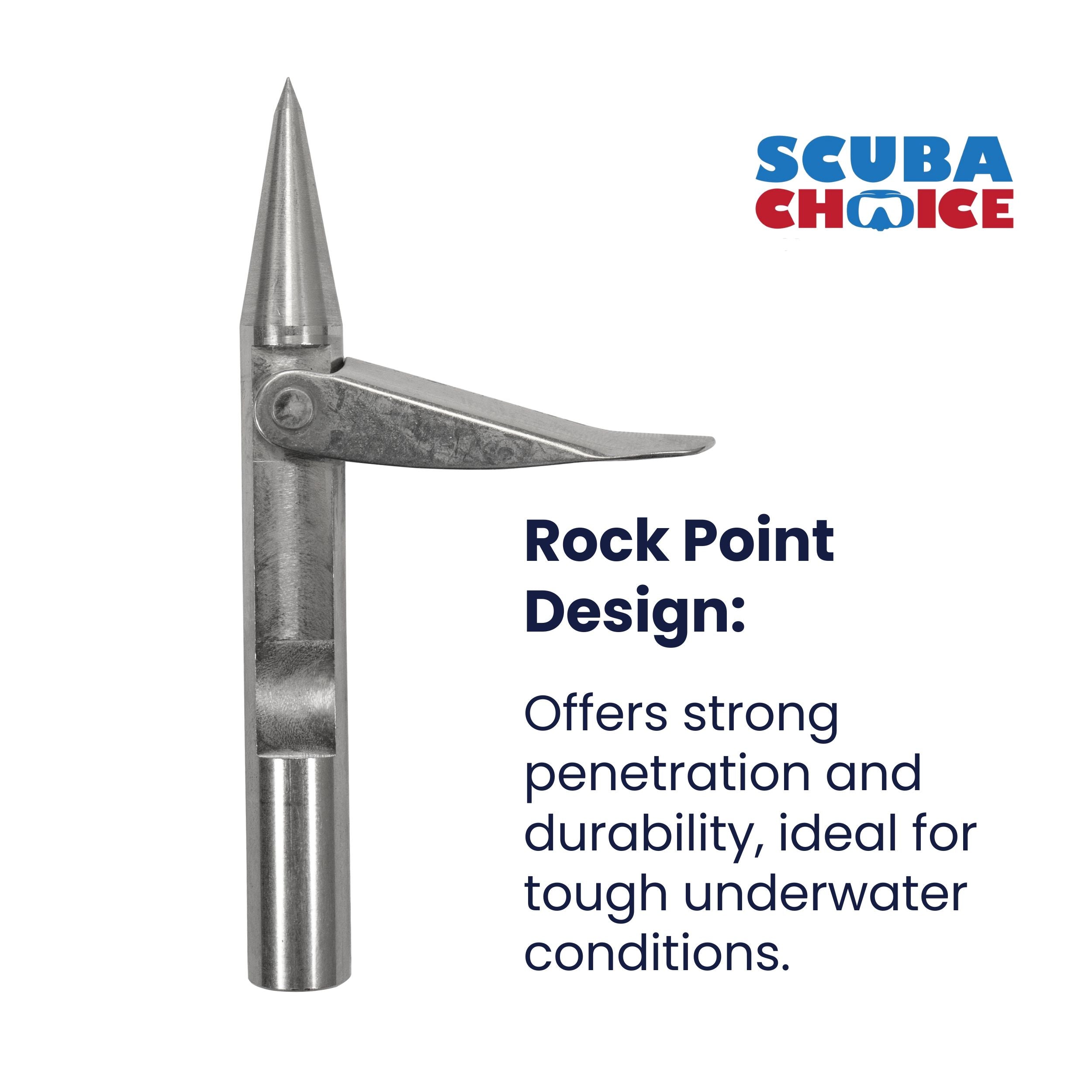 Palantic 3in Spearfishing Speargun Tip Single Wing Rockpoint Tip 7mm