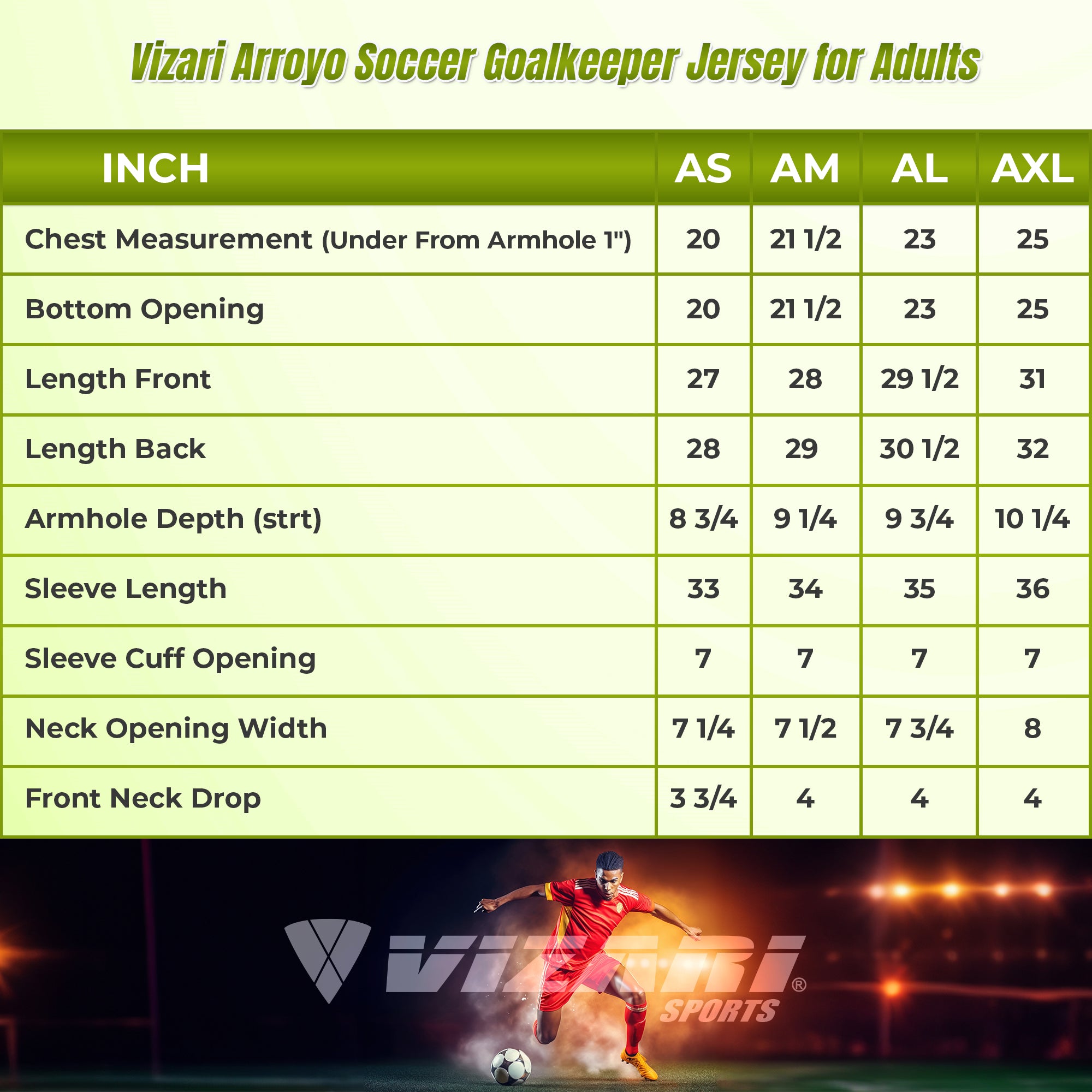 Arroyo Goalkeeping Jersey - Green/Black