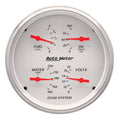 AutoMeter Gauge Quad 5in. 240 Ohm(e) to 33 Ohm(f) Elec Arctic White 1310