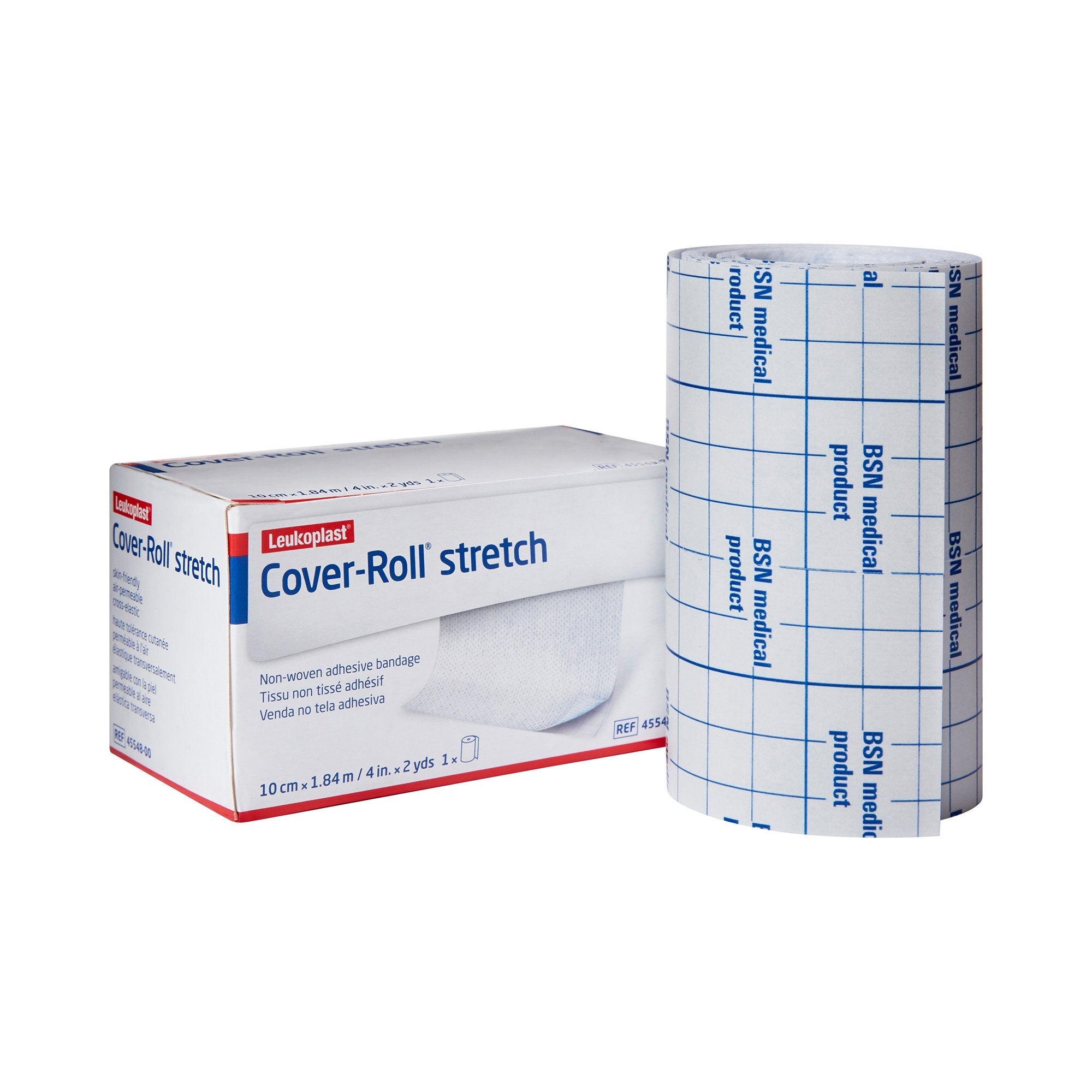 Cover-Roll® Stretch Dressing Retention Tape with Liner 4 Inch x 2 Yard, White 45548
