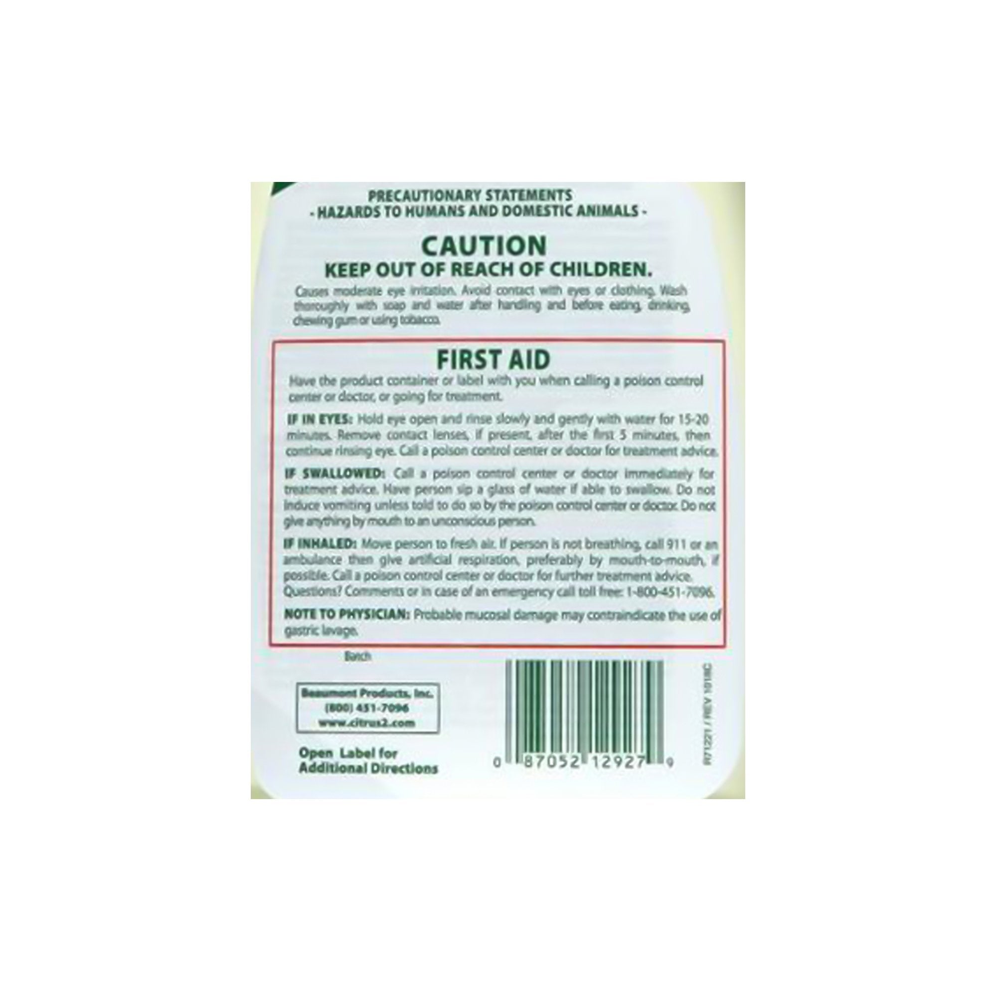 Citrus II® Hospiral Germicidal Deodorizing Cleaner, 22 oz. Spray Bottle 633712927