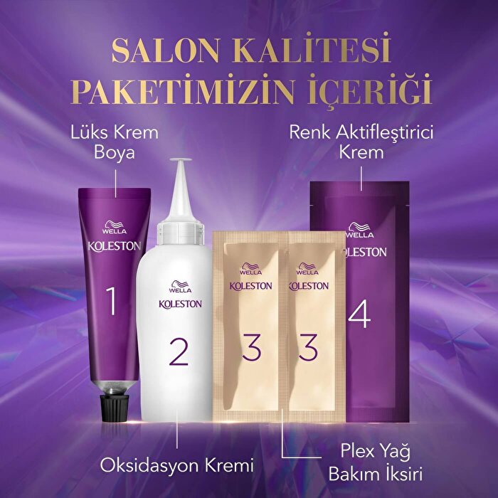 Wella Koleston 7 Ash Grey Tones 7/18 - Shimmering Pearl Ash Brown | 100% Intense Color