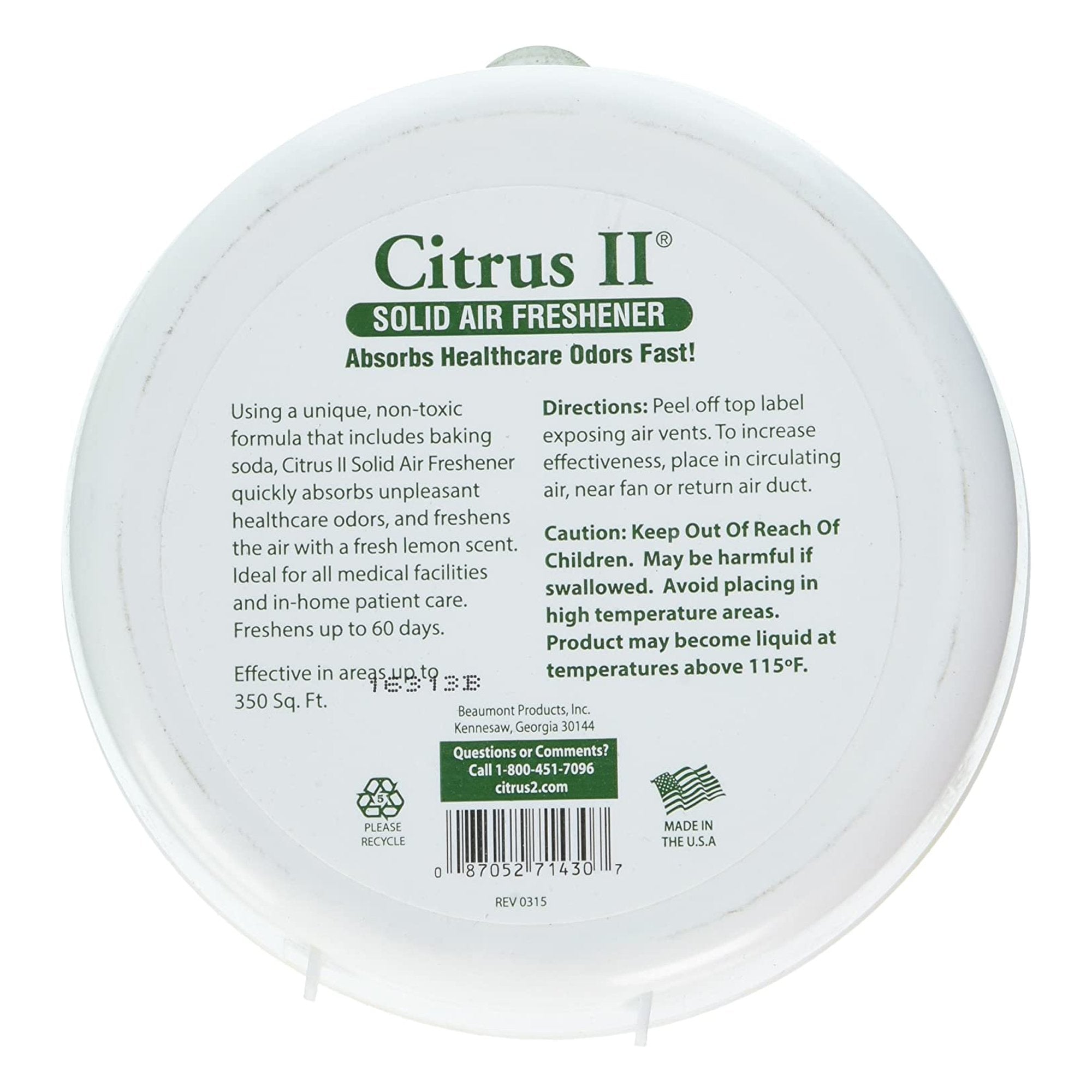 Citrus II® Solid Air Freshener, Original Scent, 8 oz. 636471430