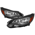 SPYDER xTune Ford Focus 2012-2014 Halogen Only OEM Style Headlights - Black HD-JH-FFOC12-AM-BK 9037337