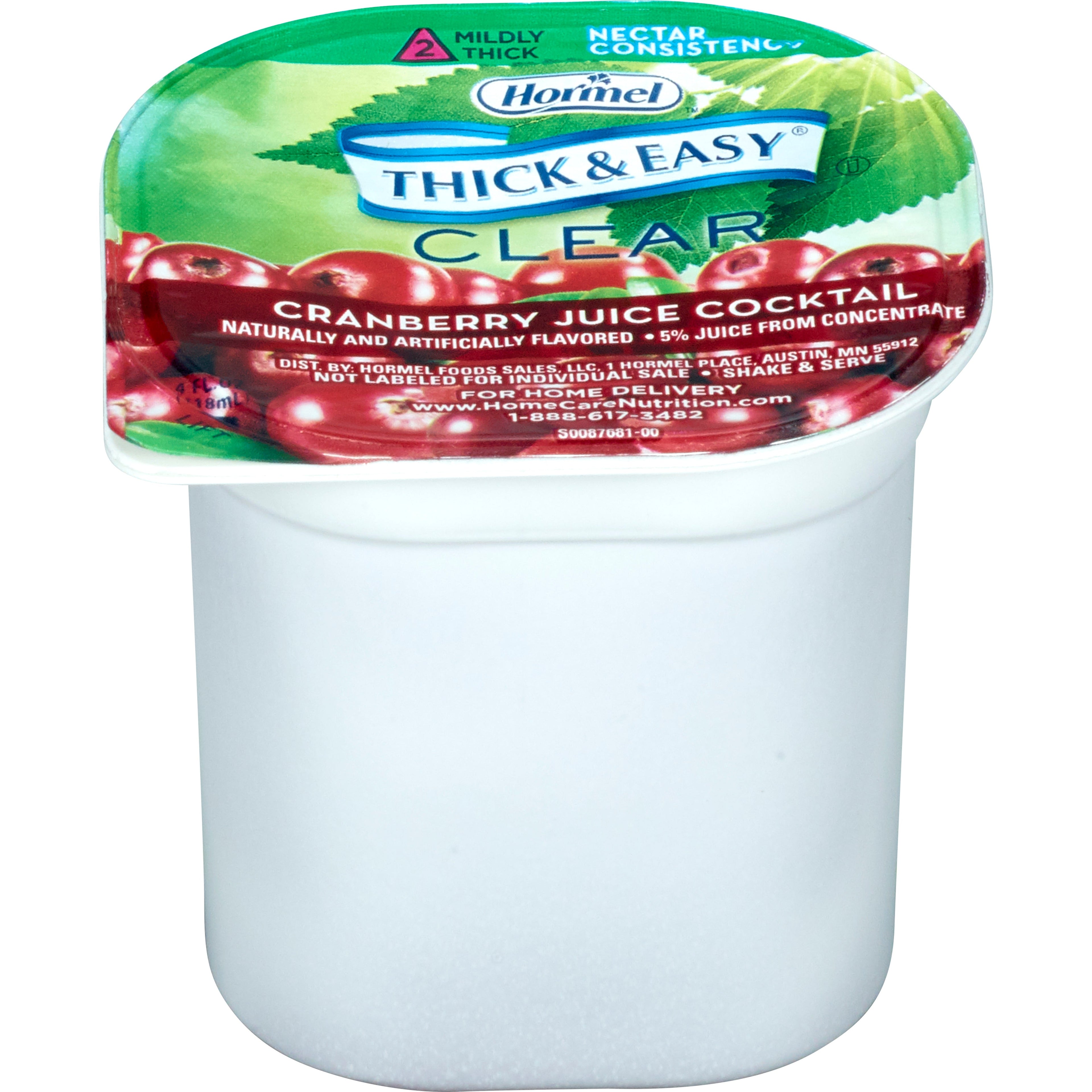 Thick & Easy® Nectar Consistency Cranberry Juice Cocktail Thickened Beverage 39705