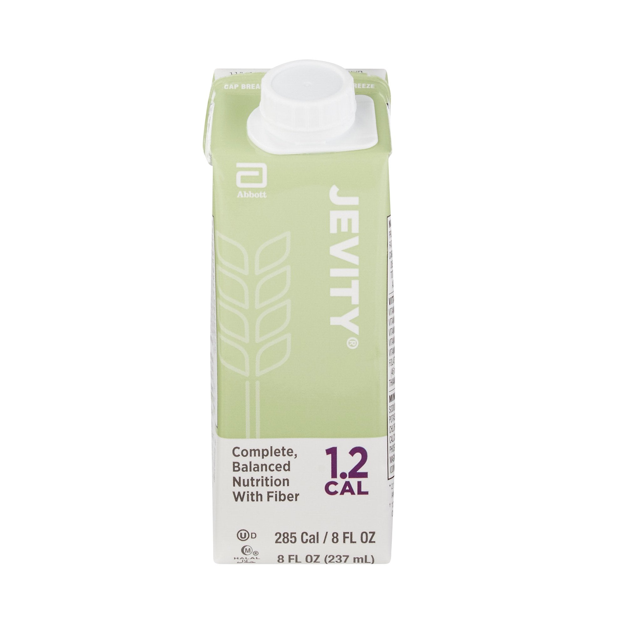 Jevity 1.2 with Fiber® Complete, Balanced Nutrition, 8-ounce carton 64625