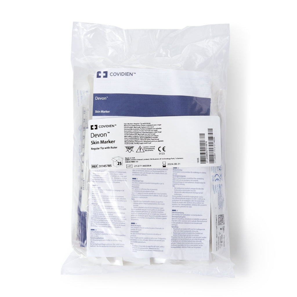 Devon™ Regular Tip Surgical Skin Marker with Ruler 31145785
