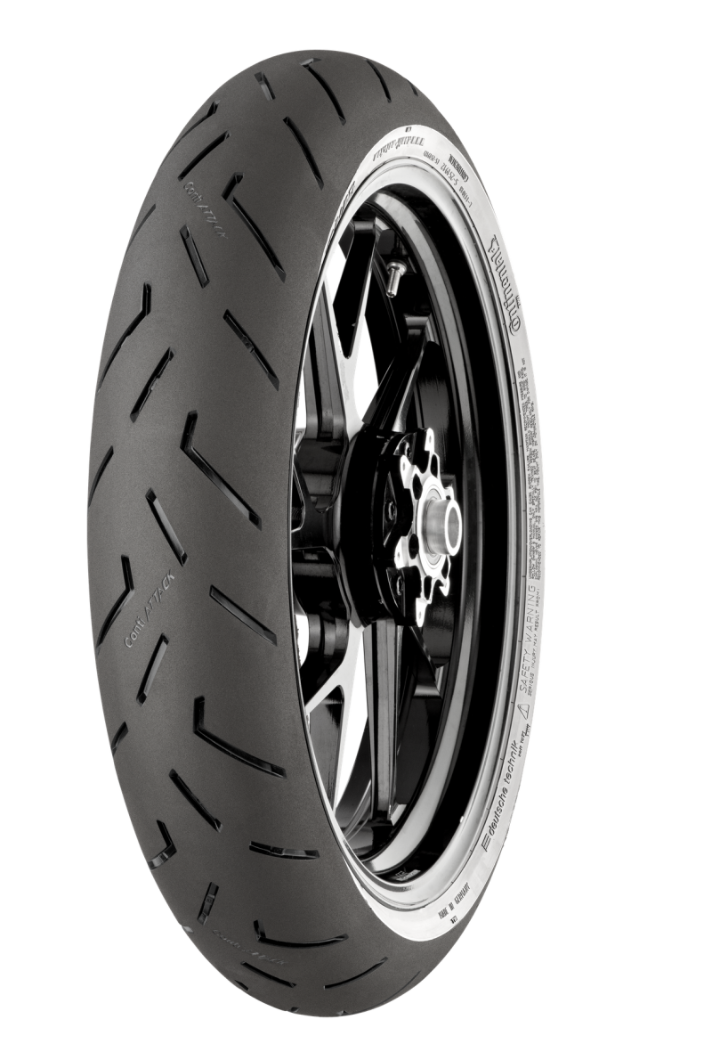 Continental Tire Continental ContiSportAttack 4C Front Tire - 120/70 ZR17 M/C 58(W) TL 02446840000
