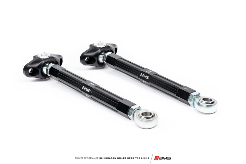 AMS Performance 2017+ Audi R8 RWD/AWD / 2015+ Lamborghini Huracan RWD Only Billet Rear Toe Links ALP.37.11.0010-1