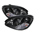 SPYDER Mercedes Benz S-Class 00-06 Projector Headlights Halogen Model Only - Black PRO-YD-MBW220-BK 5069993
