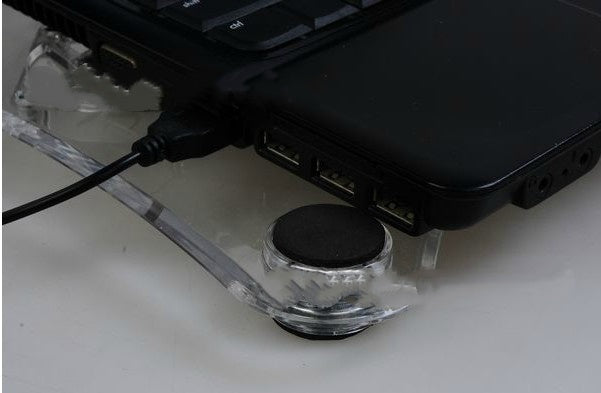 Notebook Radiator Transparent Crystal Three Fan