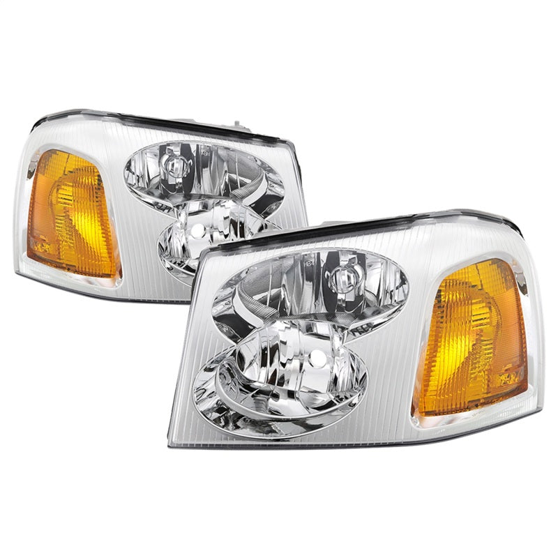 SPYDER xTune 02-09 GMC Envoy OEM Style Headlights - Chrome (HD-JH-GEN02-AM-C) 9042669