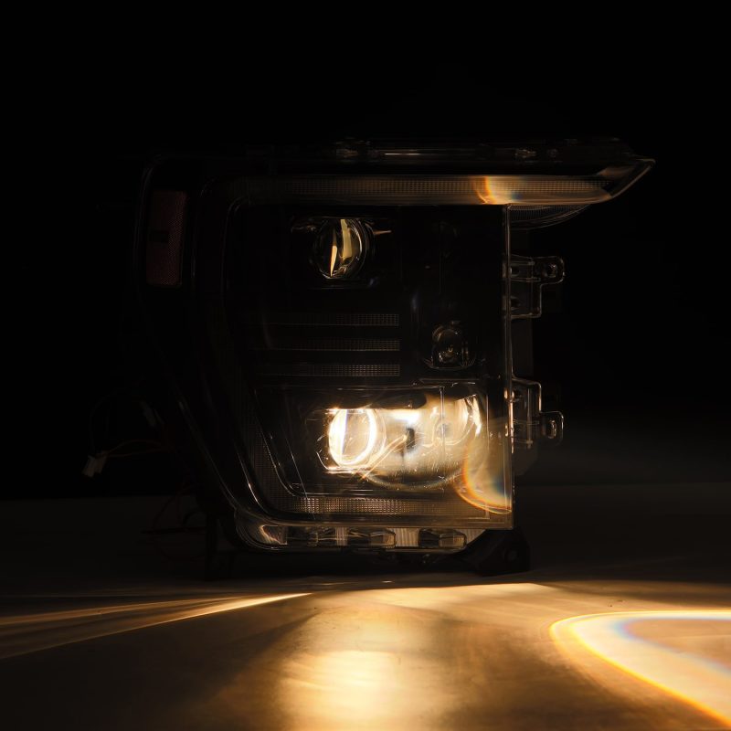 AlphaRex 21-22 Ford F150 PRO-Series Projector headlights Alpha-Black w/Activ Light/Seq Signal 880294 *Discontinued