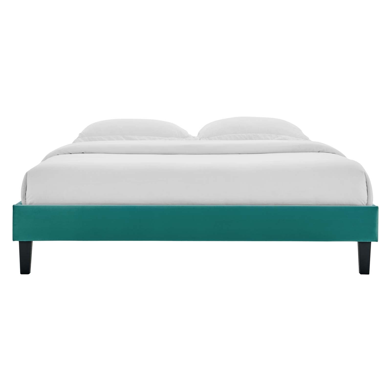 Reign Performance Velvet Twin Platform Bed Frame by Modway