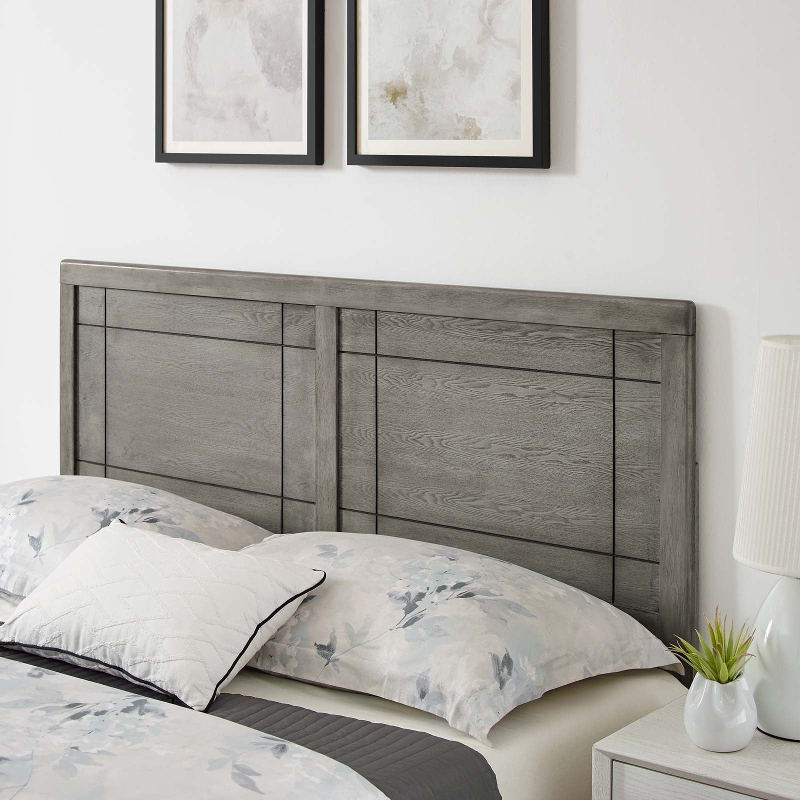 Marlee Wood King Platform Bed With Splayed Legs by Modway