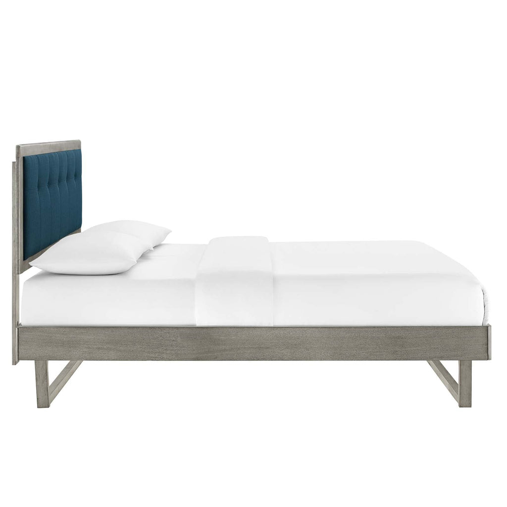 Willow Wood King Platform Bed With Angular Frame by Modway