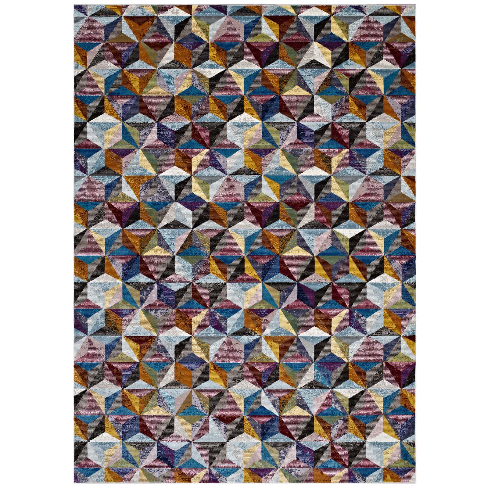 Arisa Geometric Hexagon Mosaic 5x8 Area Rug by Modway