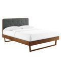 Bridgette Wood Queen Platform Bed With Angular Frame by Modway