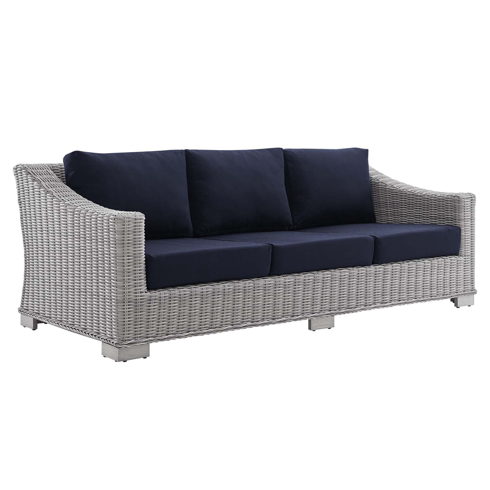 Conway 5-Piece Sunbrella¨ Outdoor Patio Wicker Rattan Furniture Set by Modway