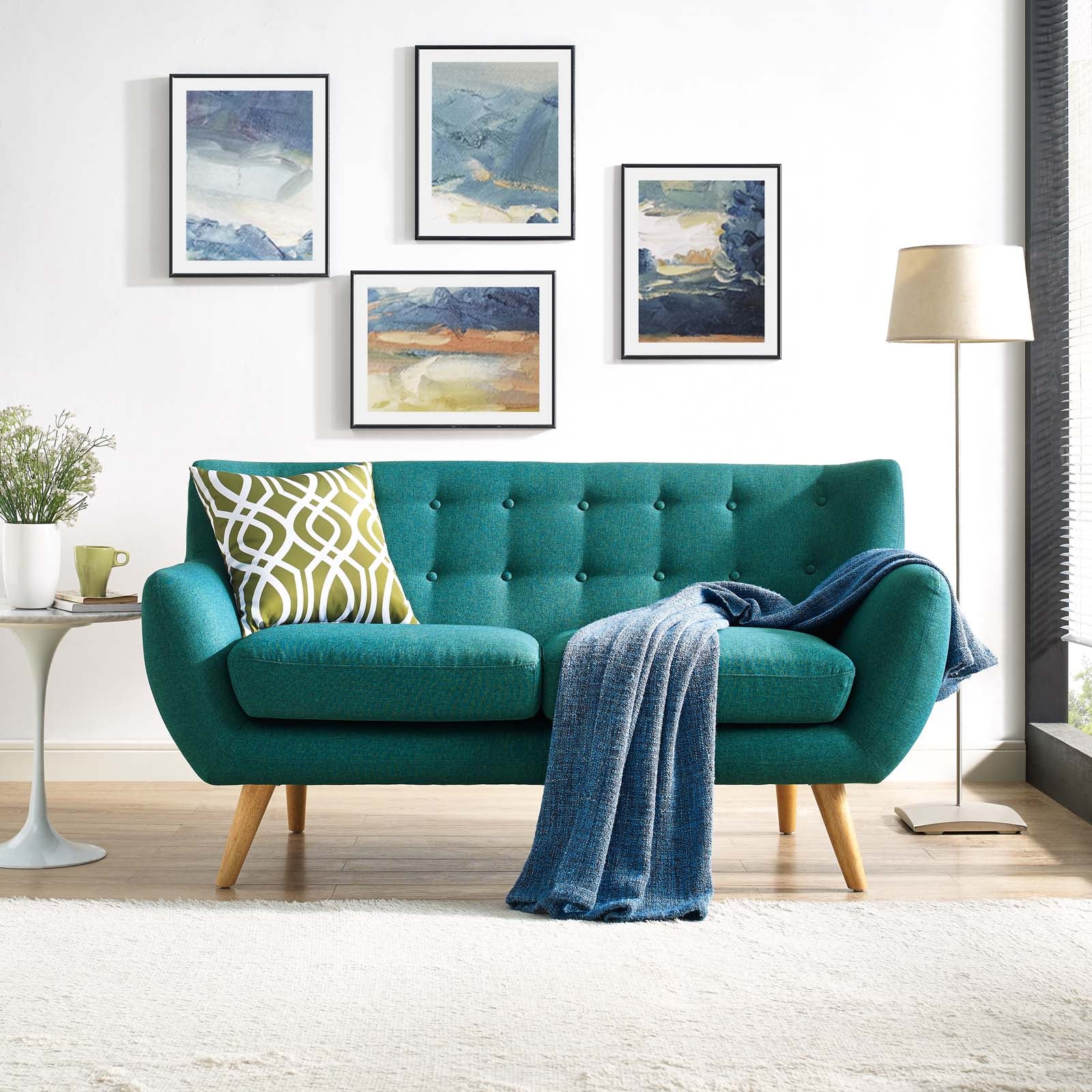 Remark Upholstered Fabric Loveseat by Modway