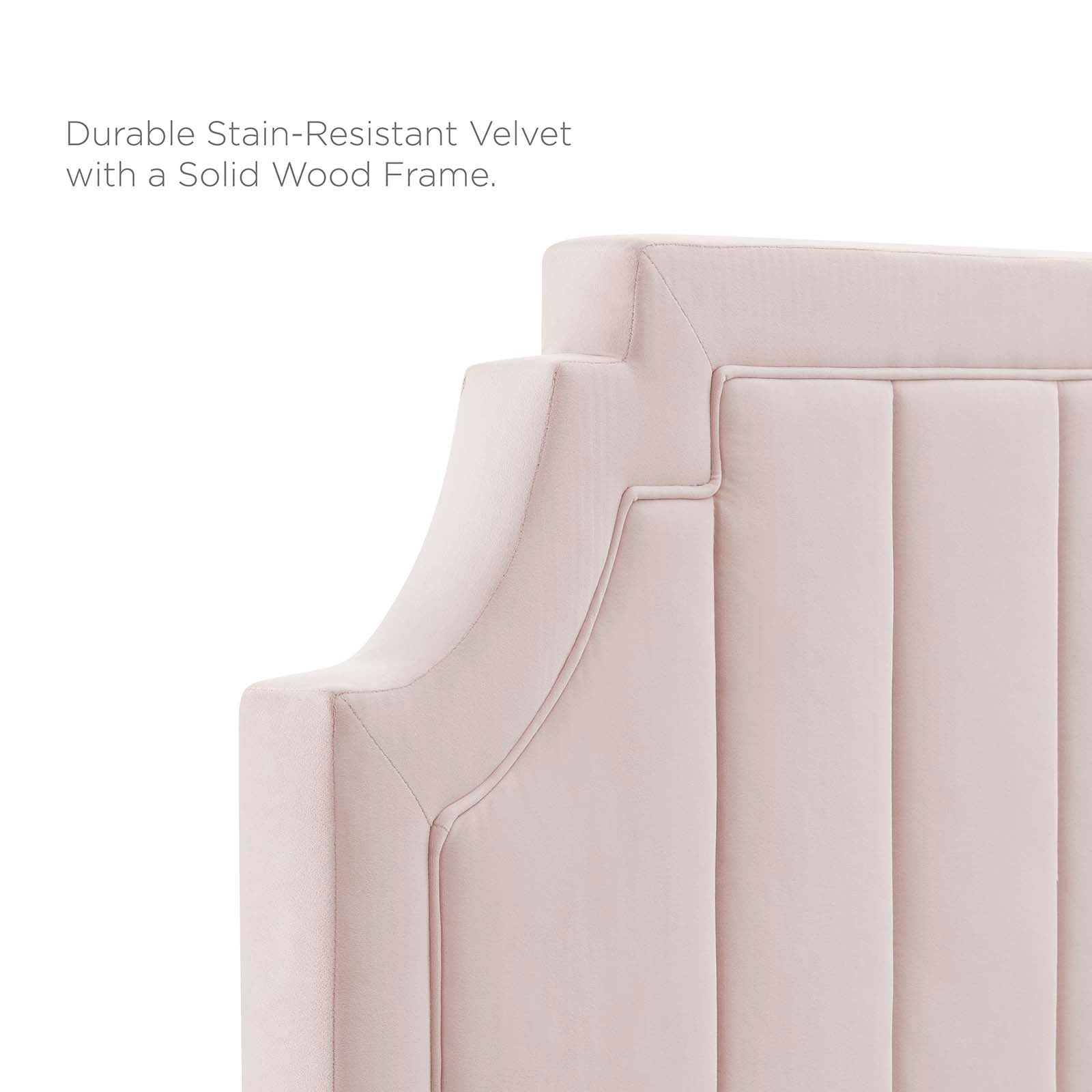Alyona Channel Tufted Performance Velvet Full/Queen Headboard by Modway