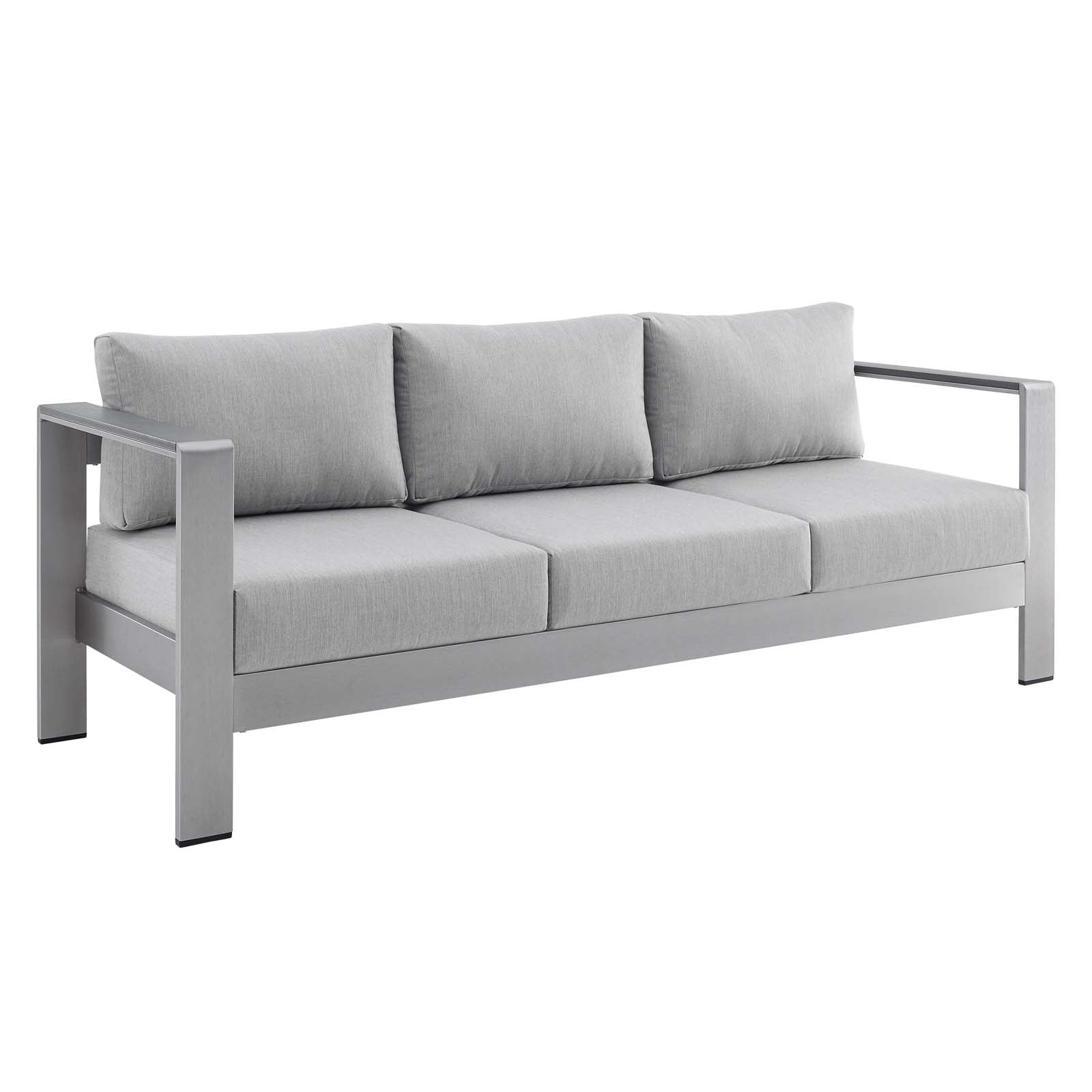 Shore 4 Piece Sunbrella¨ Fabric Outdoor Patio Aluminum Set by Modway