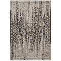 Ganesa Distressed Diamond Floral Lattice 5x8 Area Rug by Modway