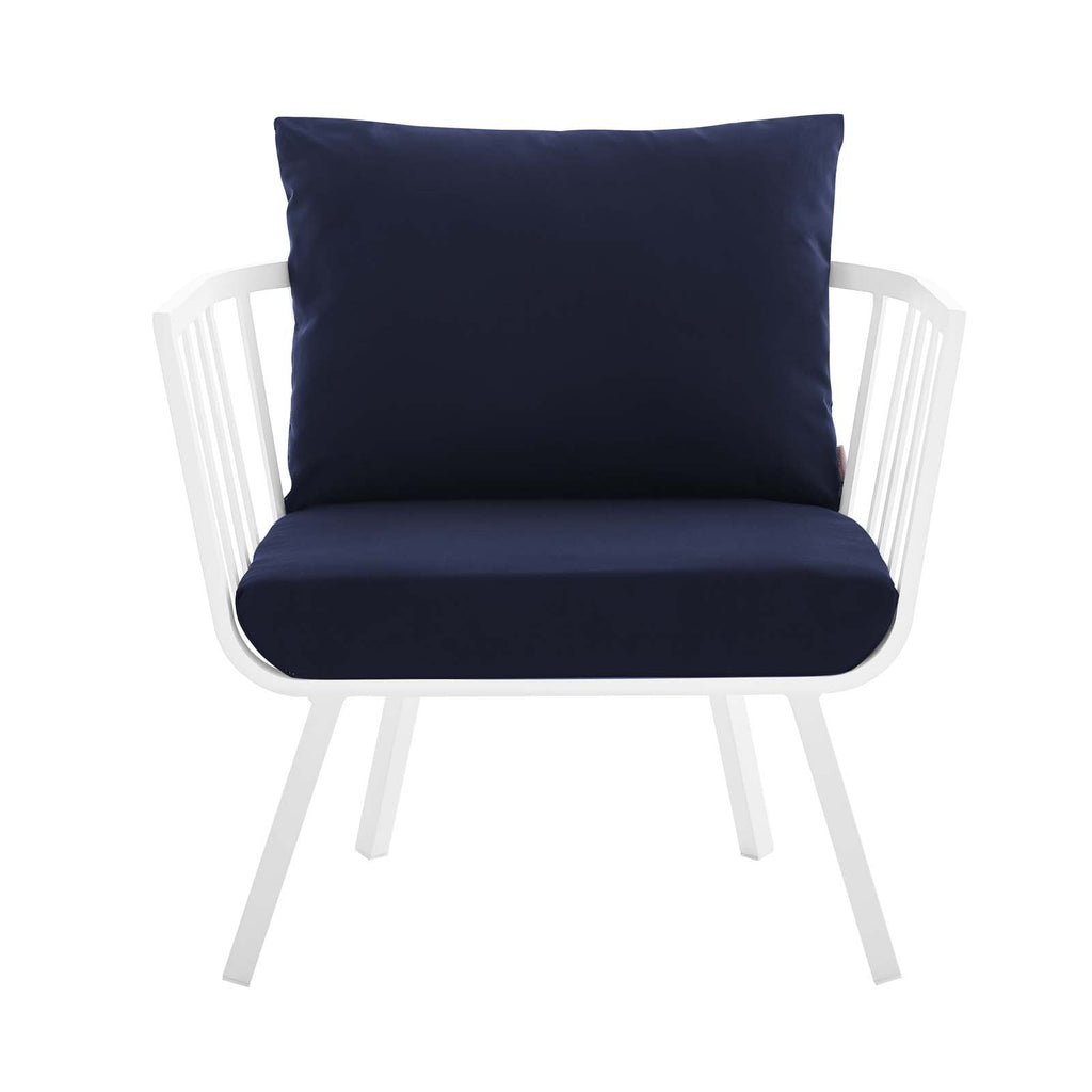 Riverside Outdoor Patio Aluminum Armchair Set of 2 by Modway