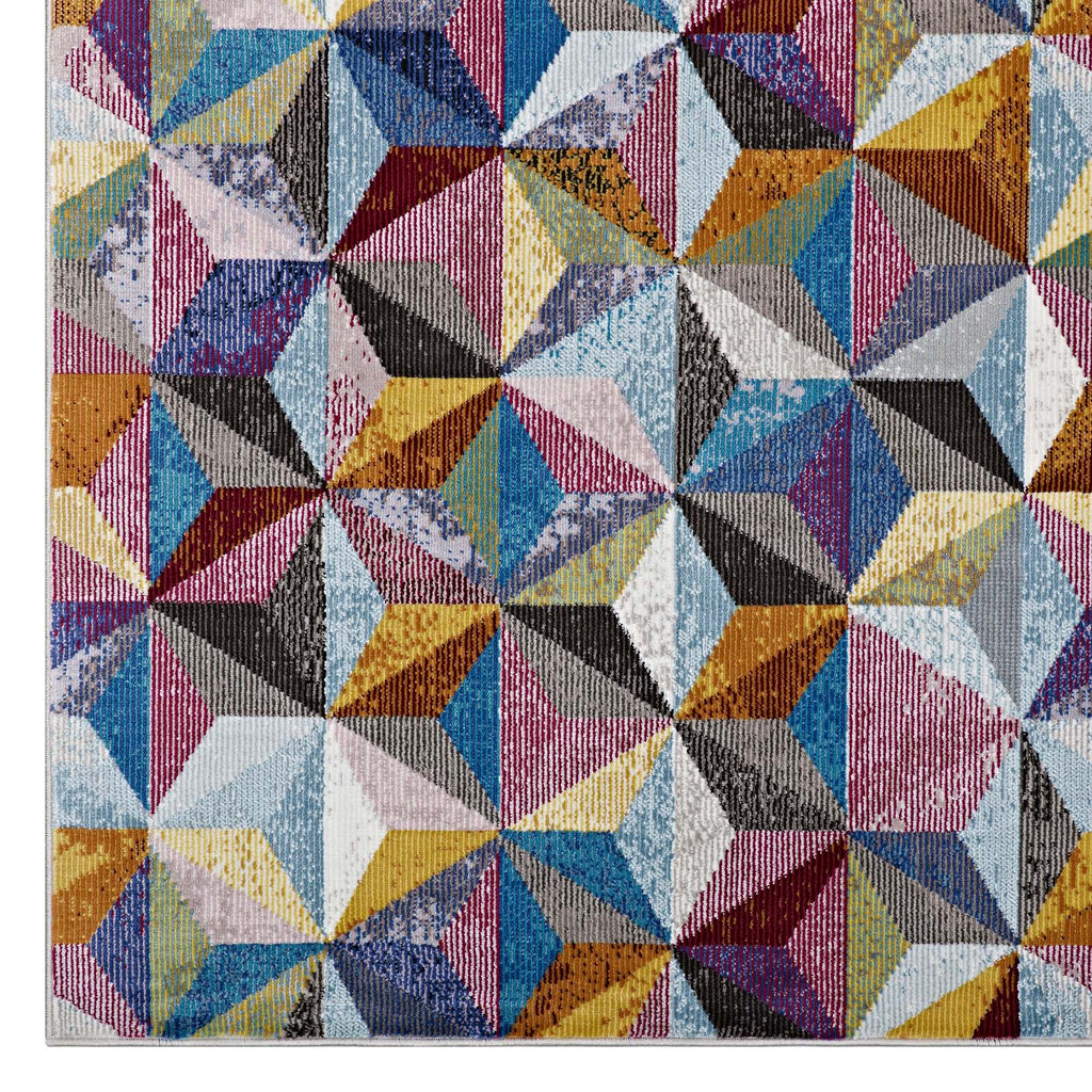 Arisa Geometric Hexagon Mosaic 8x10 Area Rug by Modway