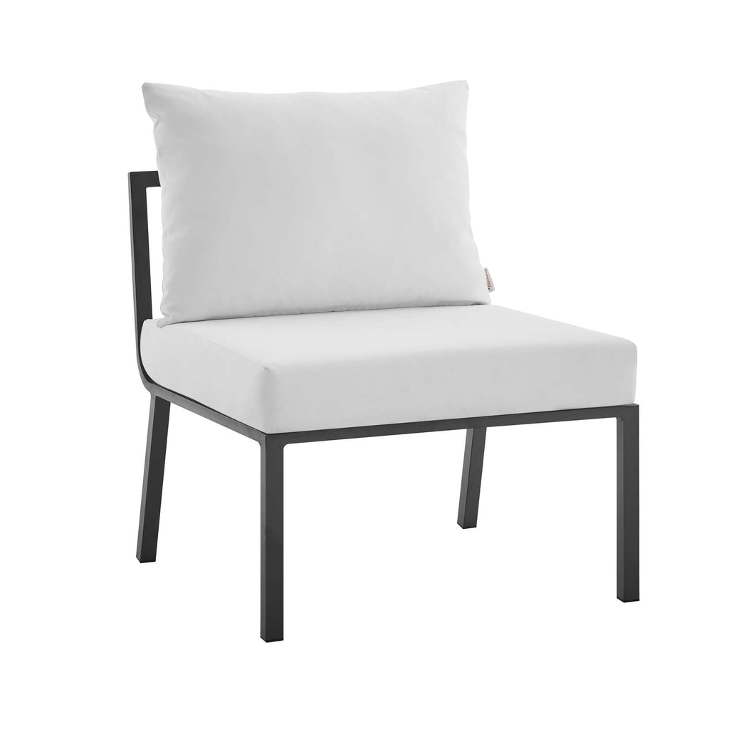 Riverside 5 Piece Outdoor Patio Aluminum Sectional by Modway