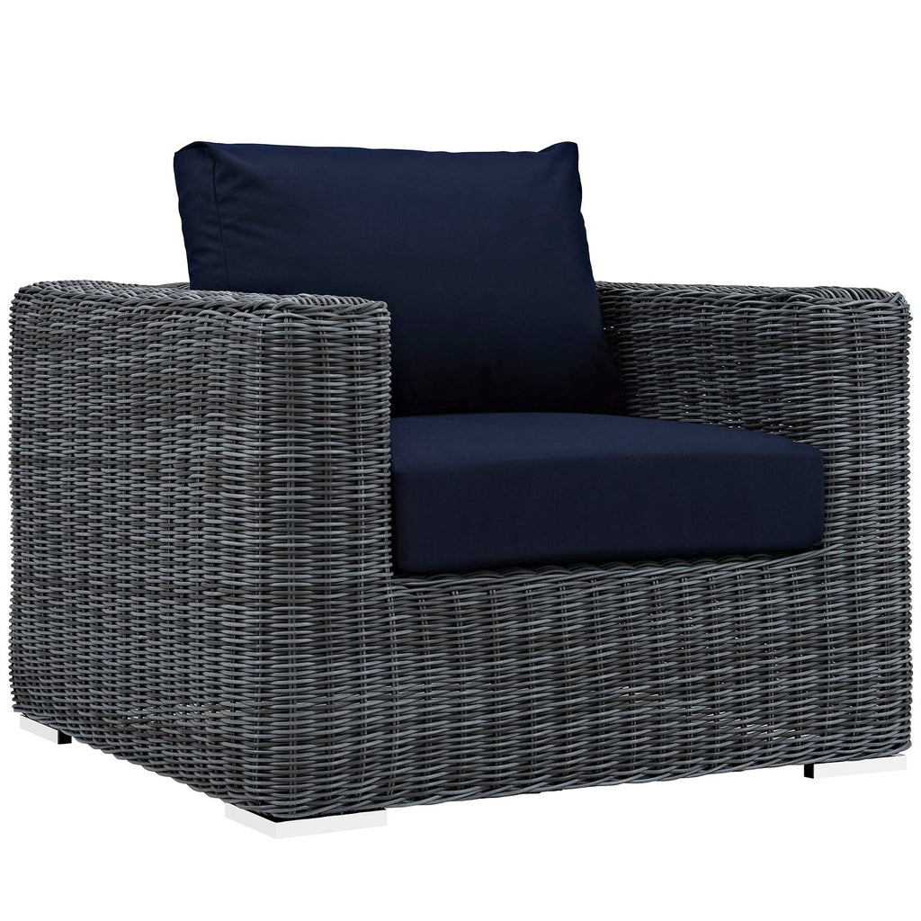 Summon 3 Piece Outdoor Patio Sunbrella¨ Sectional Set by Modway