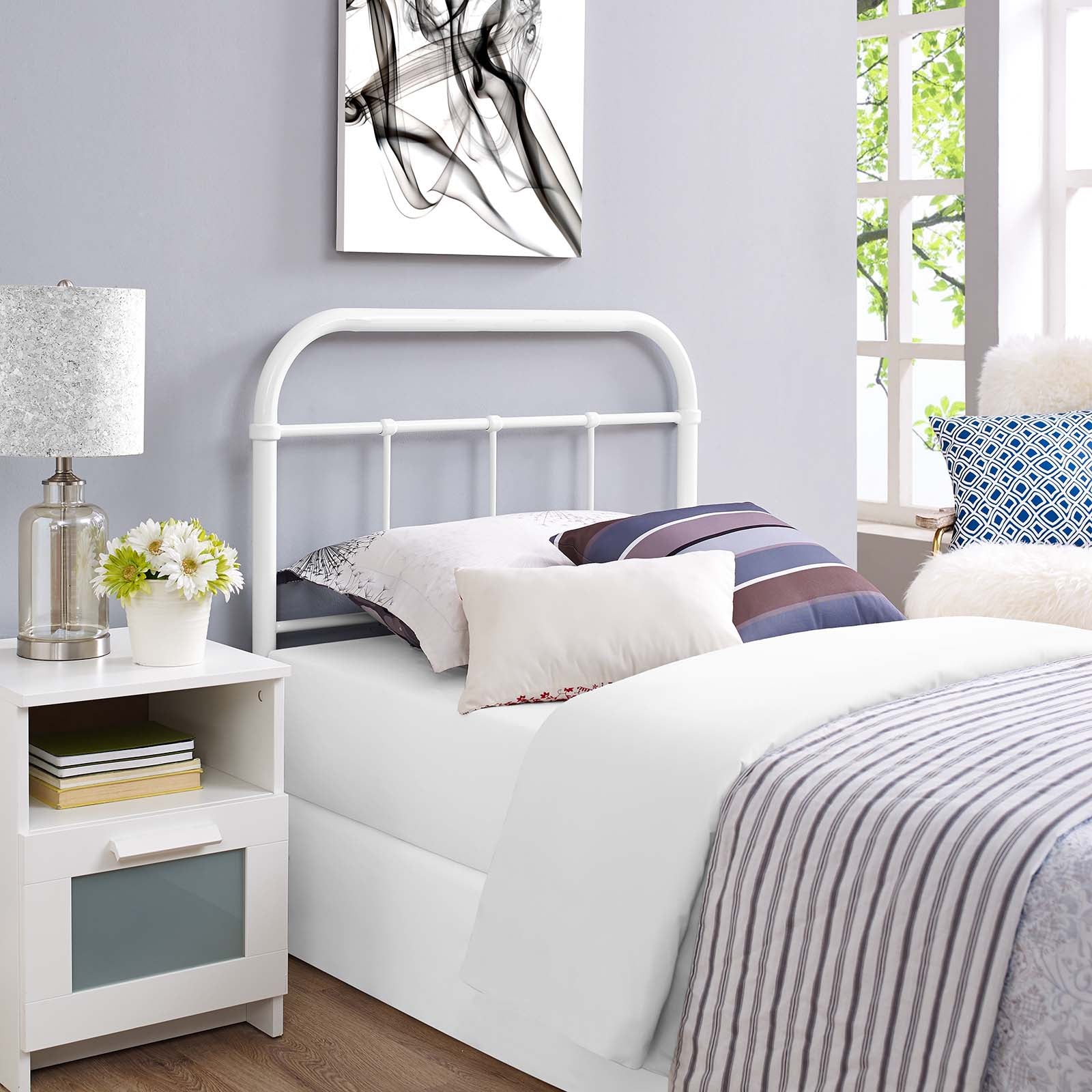Serena Twin Steel Headboard by Modway