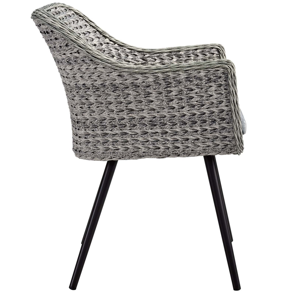 Endeavor Outdoor Patio Wicker Rattan Dining Armchair Set of 2 by Modway