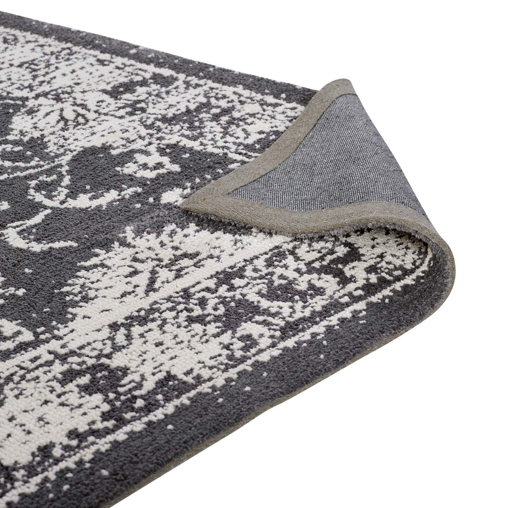 Kazia Distressed Floral Lattice 8x10 Area Rug by Modway