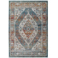 Tribute Camellia Distressed Vintage Floral Vintage Medallion 5x8 Area Rug by Modway