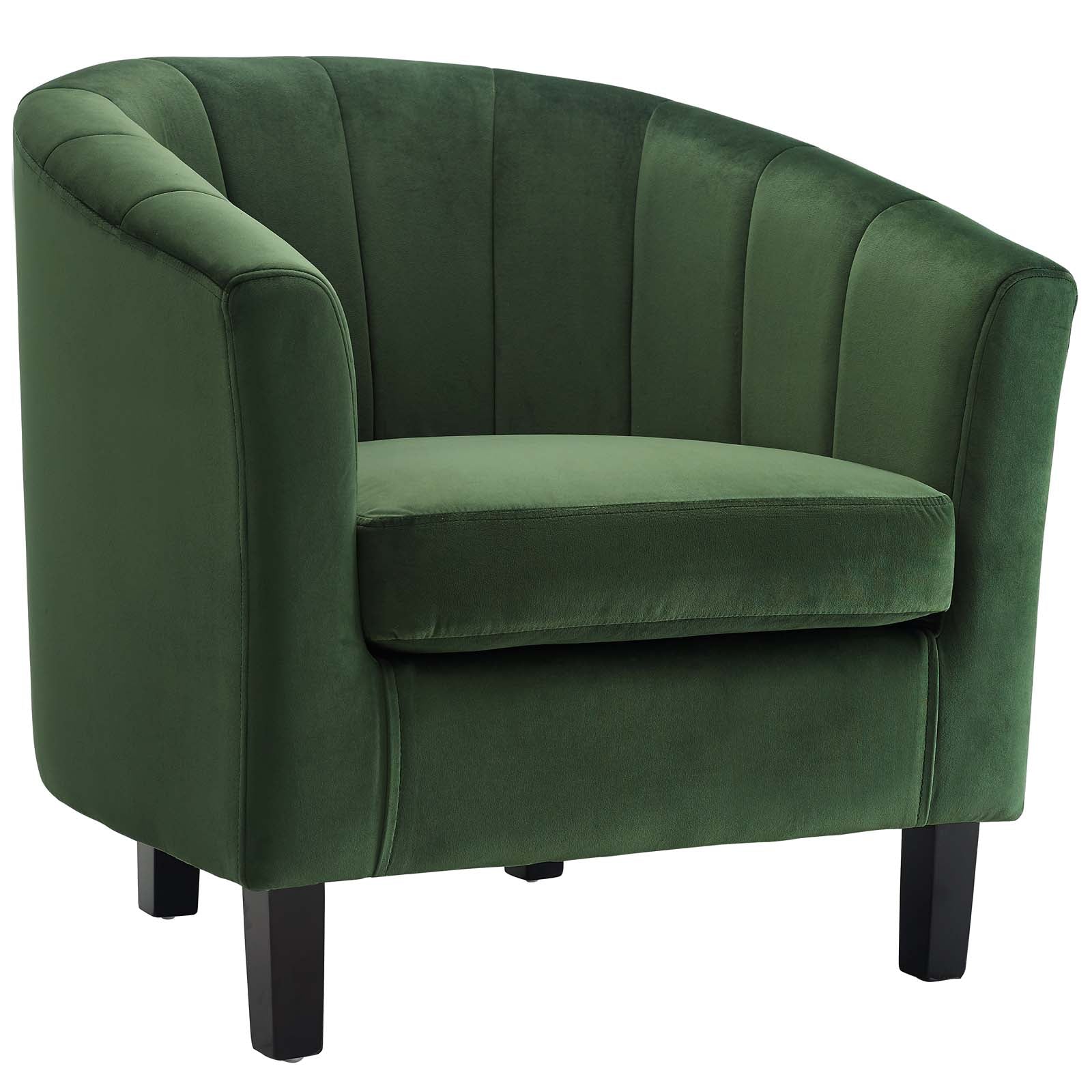 Prospect Channel Tufted Performance Velvet Armchair Set of 2 by Modway