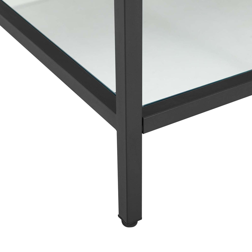 Kingsley 50" Black Stainless Steel Bathroom Vanity by Modway